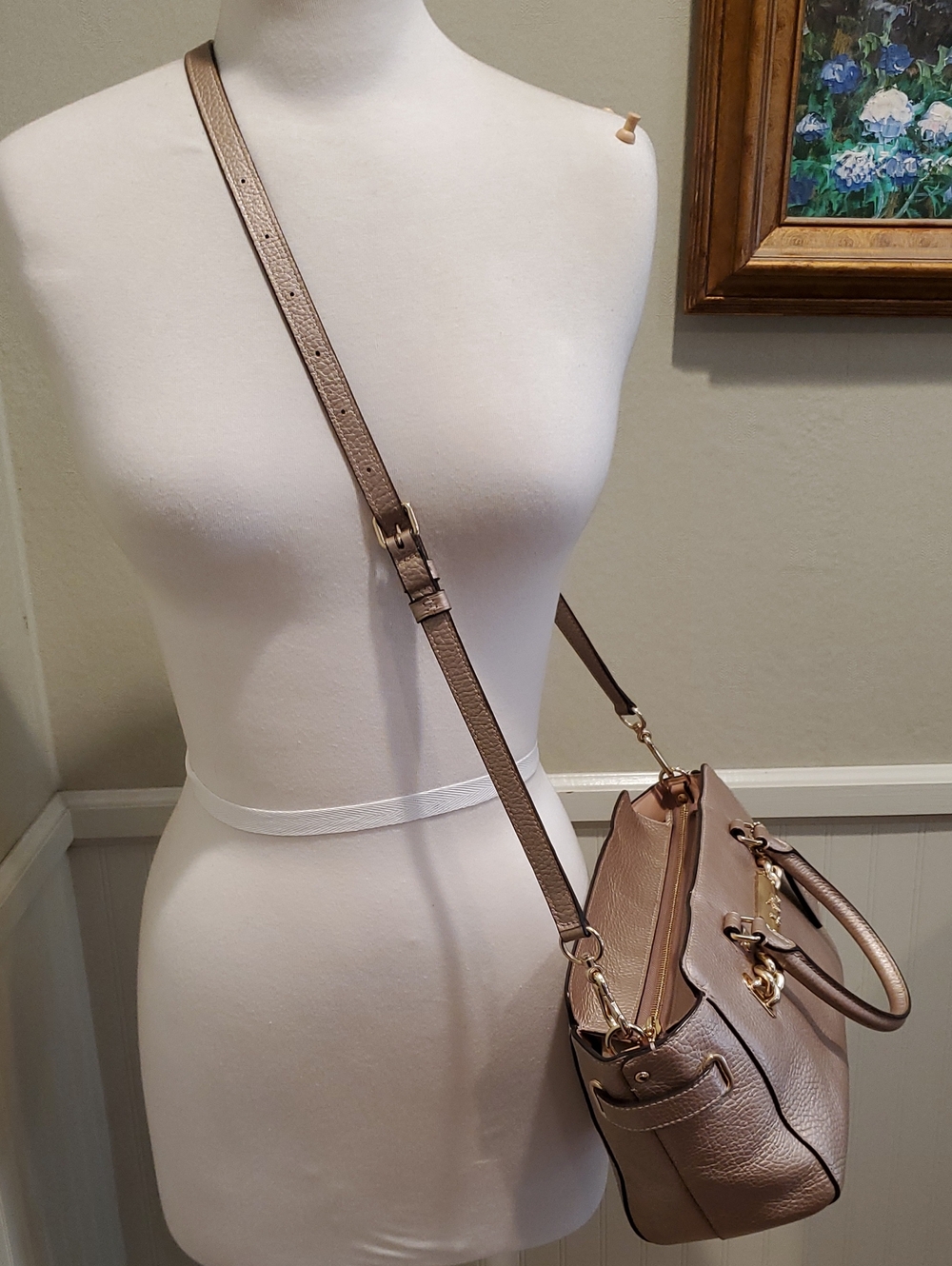 Like NEW Coach Blake Carryall 25 Bag Rose Gold - Picture 8 of 15